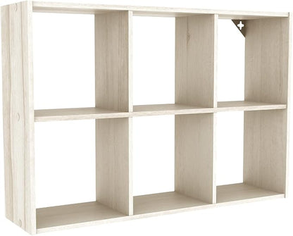 ClosetMaid 5430 Mini 6-Cube Desktop or Wall Mount Organizer, Bleached Walnut by Unknown