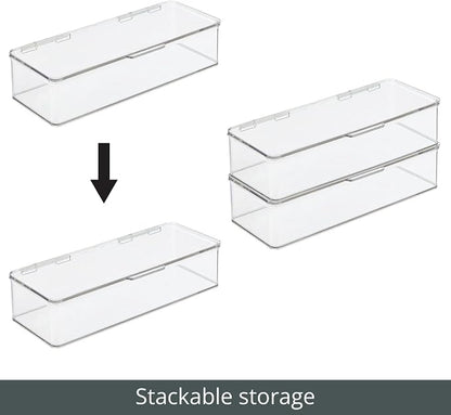 mDesign Long Plastic Playroom/Gaming Storage Organizer Box Containers - Image 5
