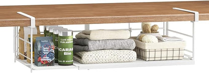 Expandable Under Cabinet Shelf, Extendable Under Shelf Storage by SHINEWON