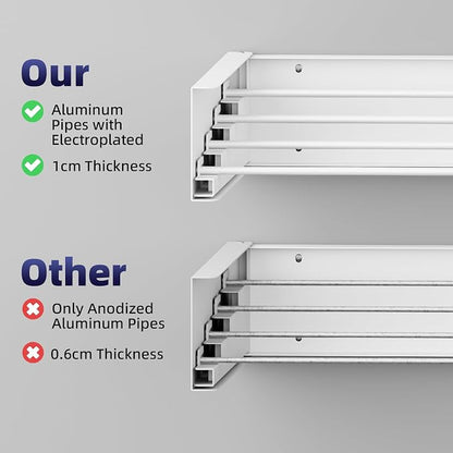 ZMBESUP Upgrade Small Wall Mounted Drying Rack - Image 4