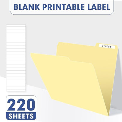 File Folder, PANDRI 220 Pack File Folder, 1/3 Cut Tab, Letter Size, Filing - Image 3