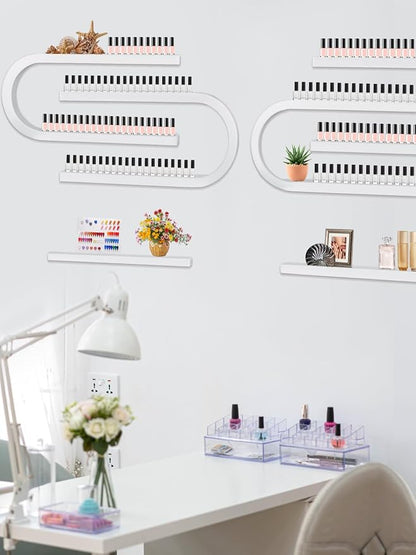 EBANKU 6PCS U Shape Nail Polish Racks Heavy Duty Nail Shelfs - Image 2
