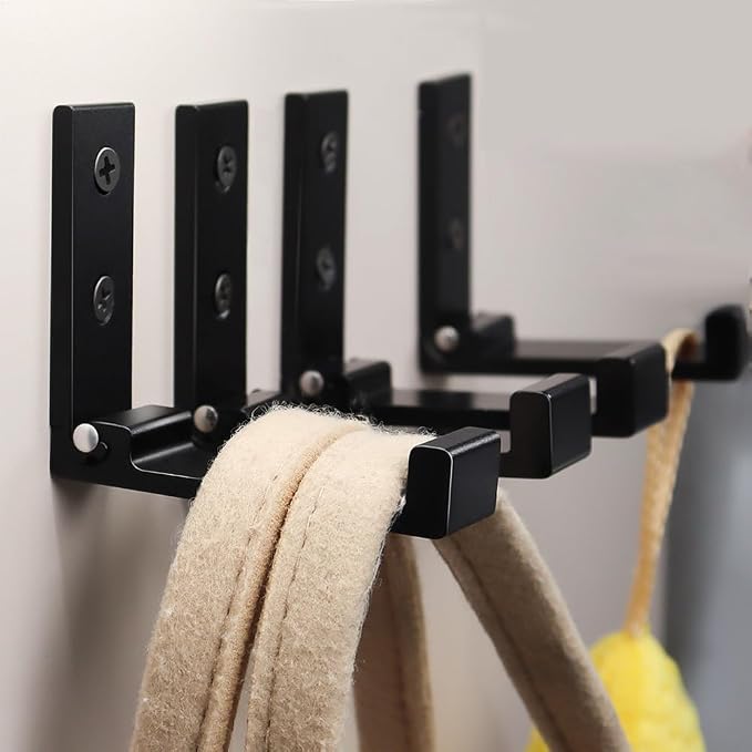 OHIYO Folding Coat Hooks 4pcs Foldable Hook Wall Mounted - Image 4