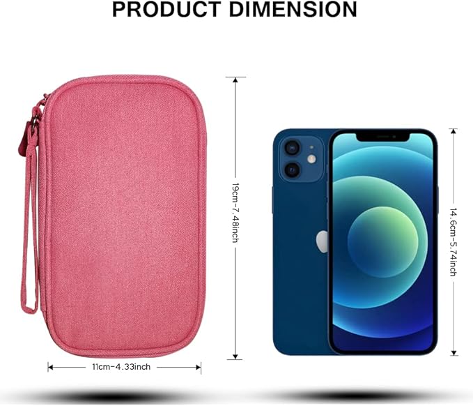 Electronics Organizer Bag Pouch Cable Charger Organizer Travel Shockproof Cord - Image 2