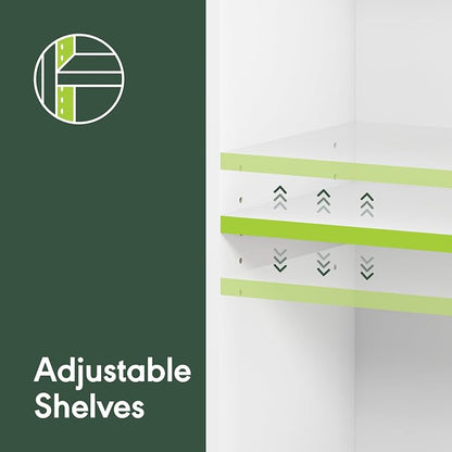 Furinno Reed Closet Organizers and Storage, 5-Tier Closet Organizer, Open Shelf - Image 3
