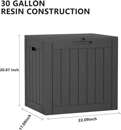 EasyUp 30 Gallon Outdoor Storage Box Waterproof, UV Resistant Outdoor Deck Box - Image 2