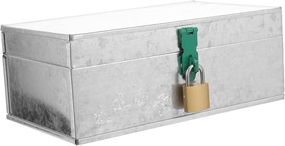 KICHOUSE Tool Box Rigid Storage Box Lock Iron Sheet Outdoor Storage Container by kichouse