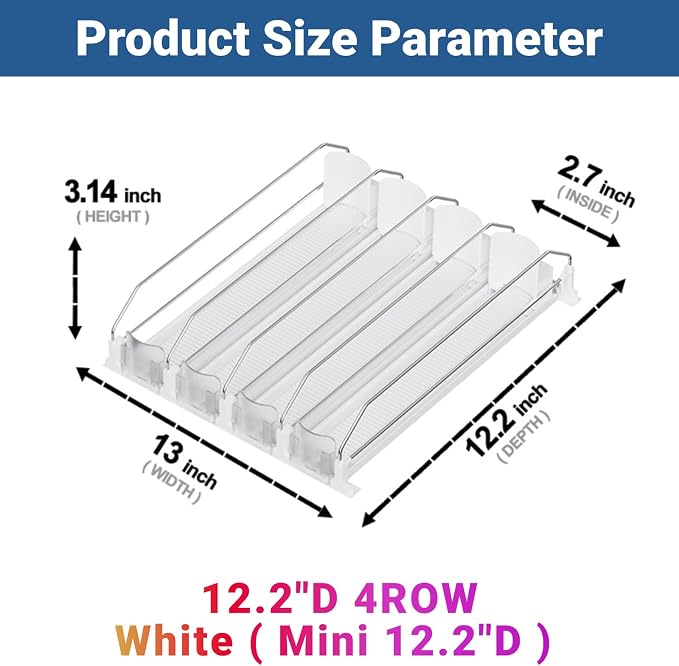Drink Organizer for Mini Fridge, 12oz 16oz 20oz - Image 2