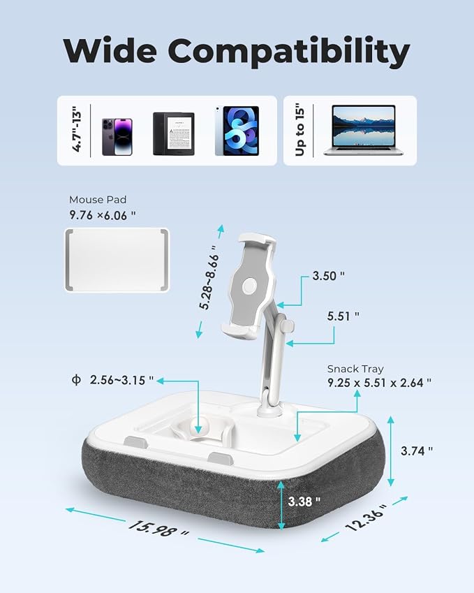 Viozon Kindle Pillow Stand Holder, Phone Holder - Image 3