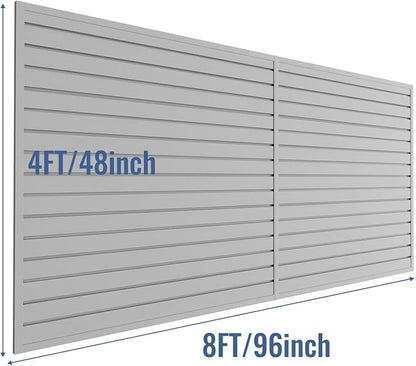 Slatwall Panel Garage Organizer PVC Slatwall Heavy Duty Wall Mounted Rack - Image 3