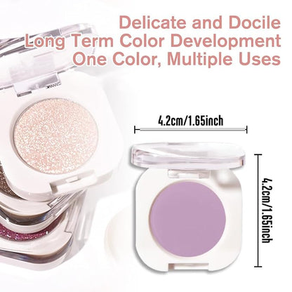Violet Purple Single Matte Eyeshadow Makeup, Neutral Powde Eye Shadow - Image 5