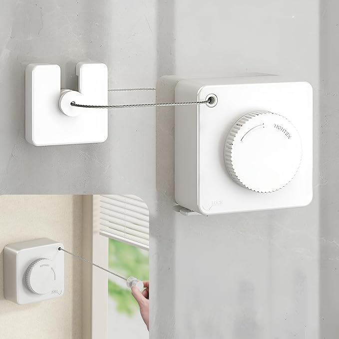 13.8ft Retractable Clothesline, Non-sag Clothesline, Indoor & Outdoor Heavy by YuShiYan