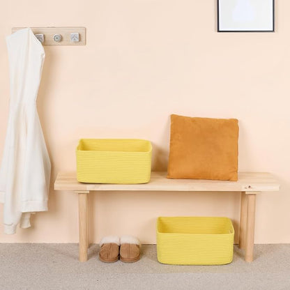 Large Storage Baskets for Organizing, Closet Shelf Baskets for Clothes Blanket - Image 6