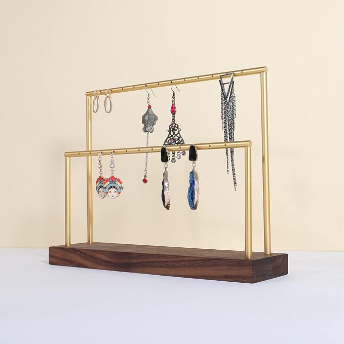 GemeShou wooden earring holder organizer by GemeShou
