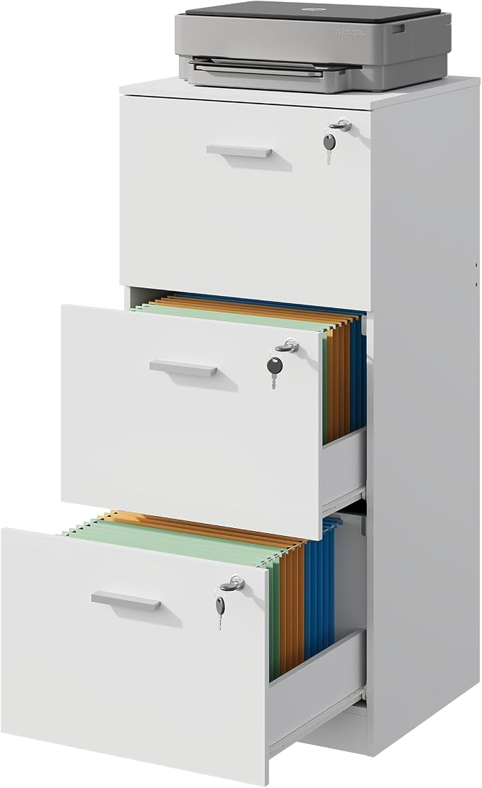DEVAISE 3 Drawer Wood File Cabinet by DEVAISE