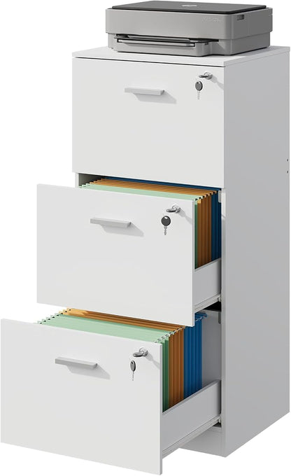 DEVAISE 3 Drawer Wood File Cabinet by DEVAISE