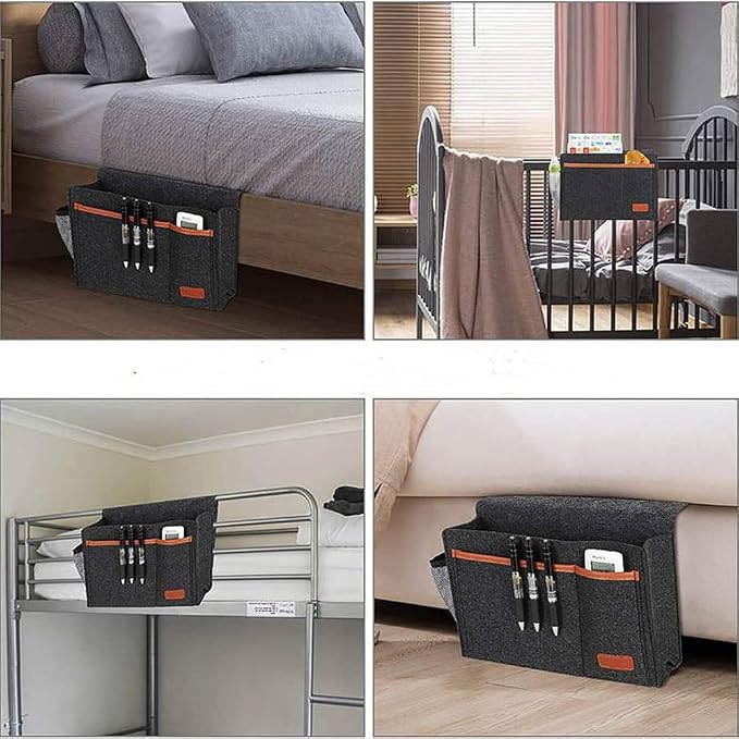 Bedside Caddy, Felt Bedside Storage Organizer, Hanging Storage - Image 8