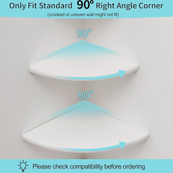 Corner Shelf, Round End Wall Mount Display Shelf - Image 5