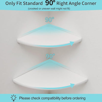Corner Shelf, Round End Wall Mount Display Shelf - Image 5