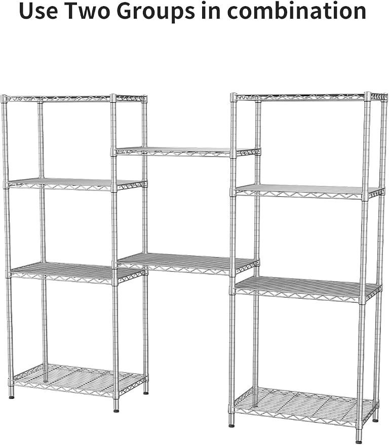 SINGAYE 5 Tier Storage Garage Shelving Units Heavy Duty Wire Shelves Pantry - Image 8