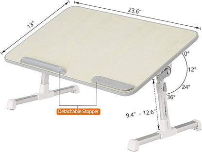 Amazon Basics Adjustable Tray Table Lap Desk Fits up to 17-Inch Laptop - Image 4
