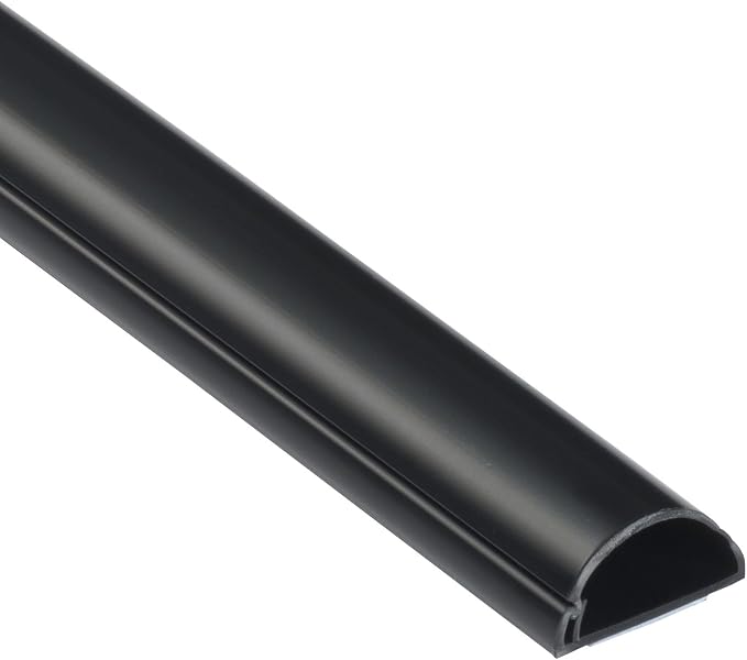 D-Line Half Round Cord Hider, Patented Cable Cover, Hide TV Wall Mount Wires by D-LineUSAinc