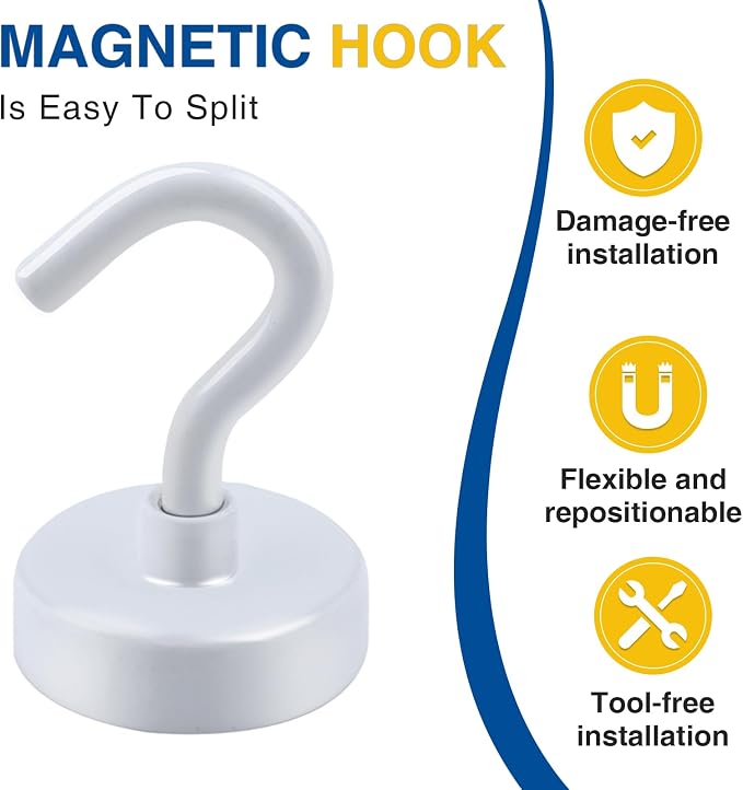 E BAVITE Magnetic Hooks, 85 LB Heavy Duty Magnet - Image 6