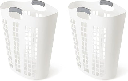 Gracious Living Easy Carry Flex Hamper, Large 87.5 Liter Lightweight Plastic by GraciousLiving