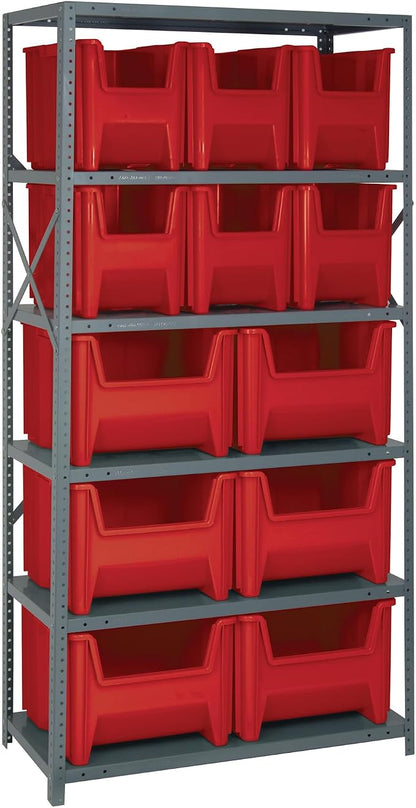 Quantum Storage Systems QSBU-600800RD Solid Heavy Duty 6 Shelves 12 Giant Stack by QuantumStorageSystems