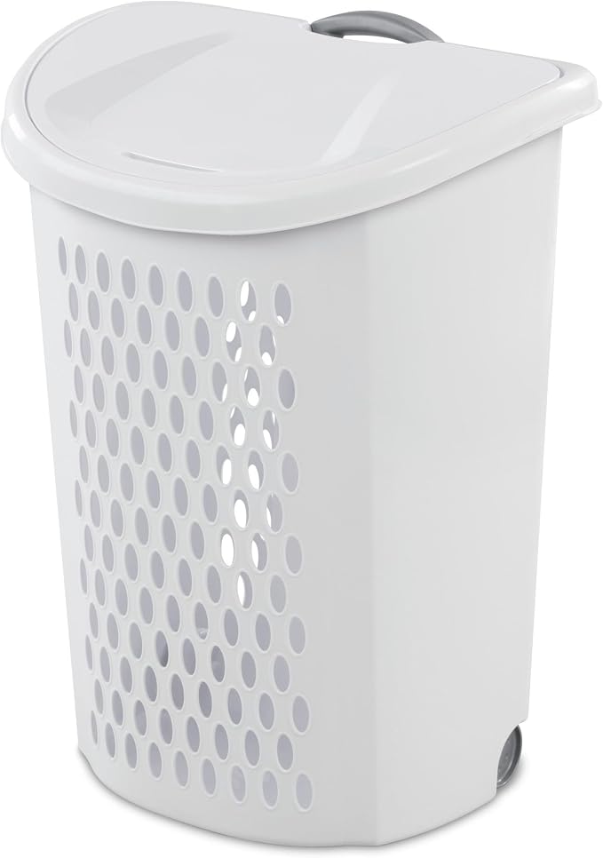 Wheeled Laundry Basket by Unknown