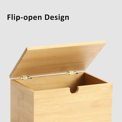 Bamboo Dryer Sheet Holder with Lid, Dryer Sheet Container - Image 4
