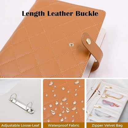 Travel Jewelry Organizer Case ， Portable Jewelry Organizers Storage Book - Image 5