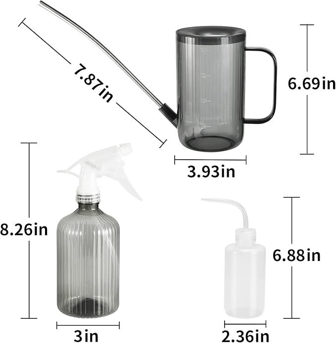 Watering Can Indoor Plants, Small Watering Can 34oz Long Spout Watering Can - Image 7