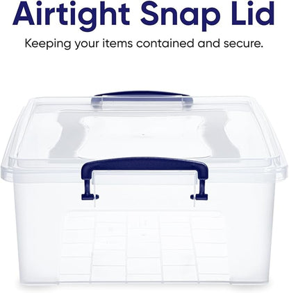 Superio Storage Bins with Lids- Clear Boxes - Image 4
