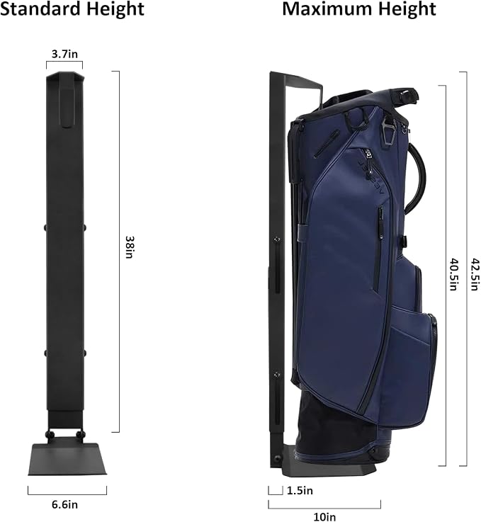 Wall Mount Golf Bag Storage Stand Organizer Rack - Image 6