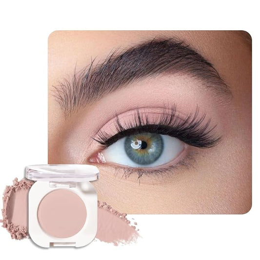 Nude Beige Tan Single Eyeshadow Makeup, Neutral Powde Eye Shadow by HHLTOH