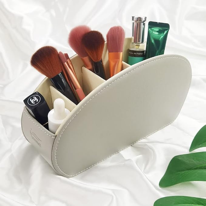 Remote Control Holder Organizer Stable Table Desk Leather Cases Control Storage - Image 6