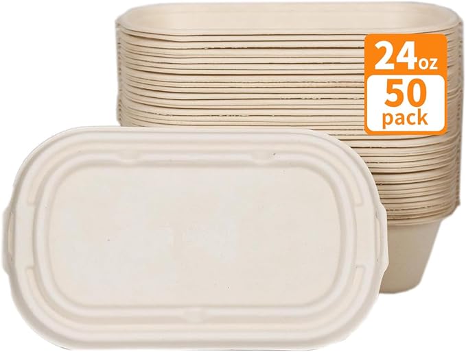 50Pcs Disposable Meal Prep Food Containers by Unknown