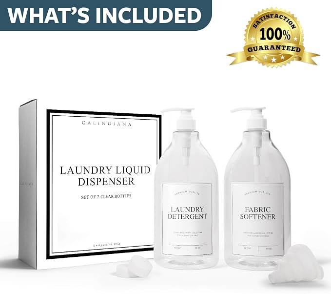 Calindiana Modern Farmhouse Liquid Laundry Detergent and Fabric Softener - Image 6