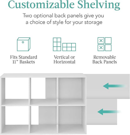 Best Choice Products 6-Cube Storage Organizer, 11in Shelf Opening, Display Shelf - Image 4