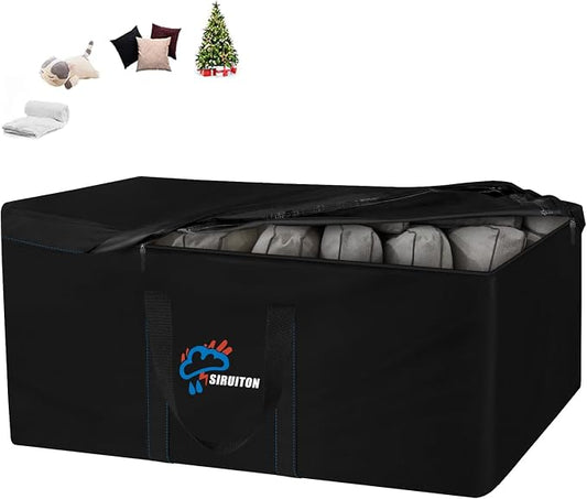 SIRUITON 51.2”L x 15.7”W x 23.6”H Outdoor Cushion Storage Bag, Patio Furniture by SIRUITON