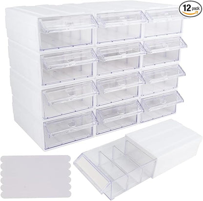 12 Pcs Drawer Stackable Storage Cabinet by SOEWIOU