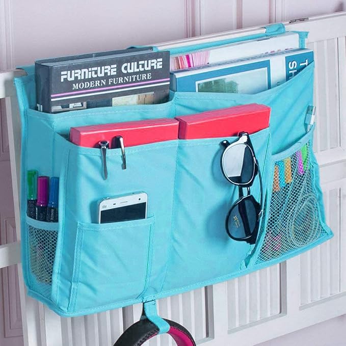 Createy Bedside Caddy Hanging Organizer Storage Bag Pocket - Image 5