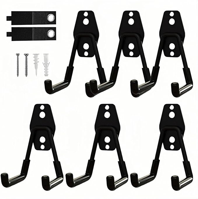 6 Pack Garage Hooks Heavy Duty by Unknown
