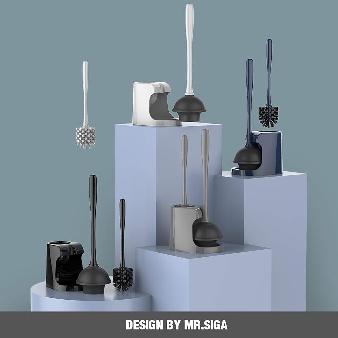 MR.SIGA Toilet Plunger and Bowl Brush Combo - Image 2