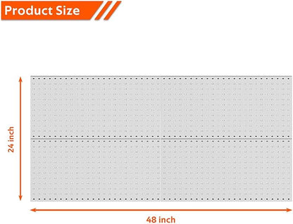 Ultrawall 4 Pcs Metal Pegboard Wall Panels, Peg Boards - Image 3