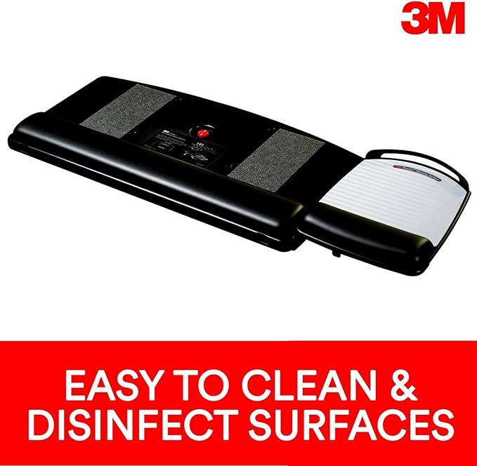 3M Keyboard Tray with Adjustable Keyboard and Mouse Platforms, Turn Knob to - Image 5