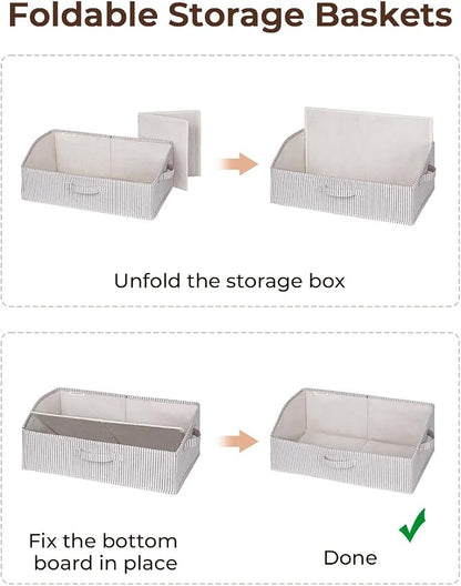 StorageWorks Closet Storage Bins, Trapezoid Organizer Box - Image 5