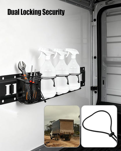 2 Pack E-Track Spray Bottle Holder, Heavy Duty Spray Can Rack - Image 4