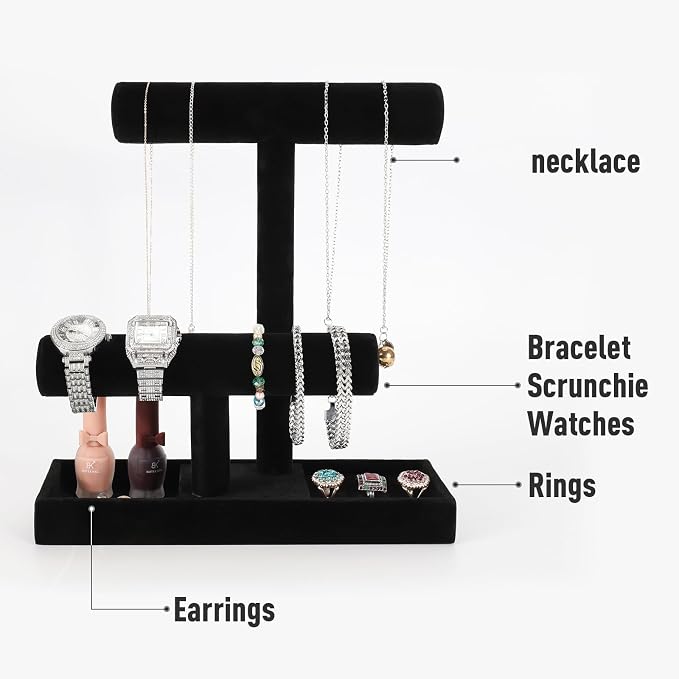 ByKen Necklace Holder, Bracelet Holder, Jewelry Organizer Stand - Image 3